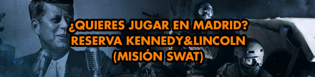 escape room de Open Mind en madrid; Banner del juego con texto para reservar