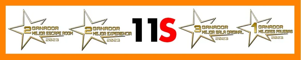 Distintivos y reconocimientos mostrados para 11S Escape Room