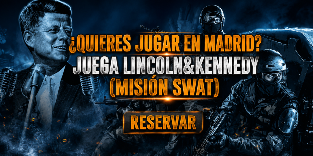 Escape room de Open Mind en Madrid: Banner de juego con enlace para reservar