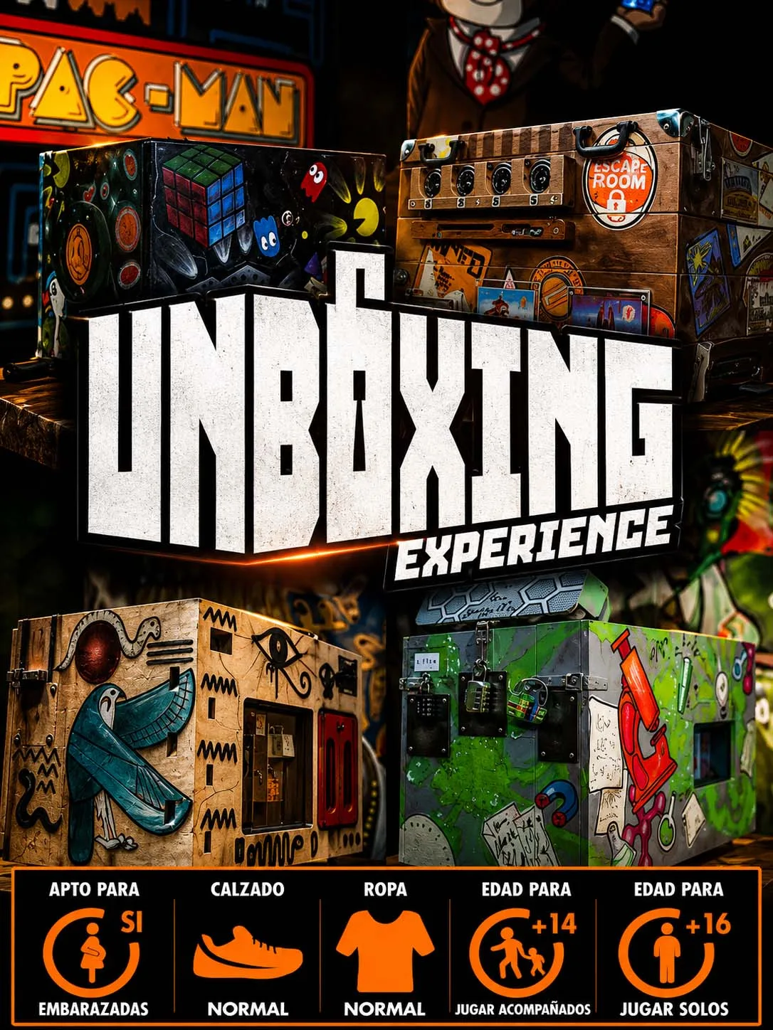 Unboxing Experience en Open Mind Room Escape